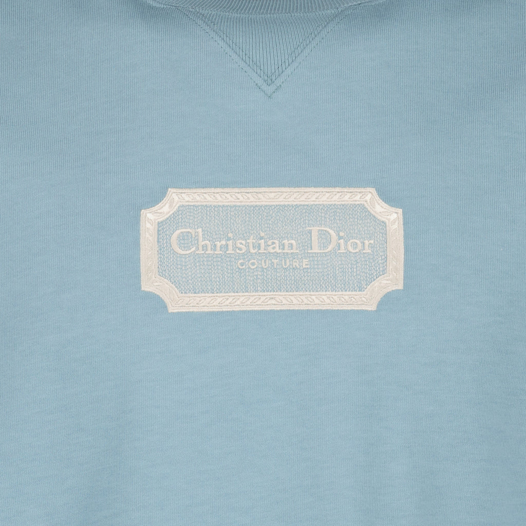 Camisetas T-shirt Couture Dior Azul Homme