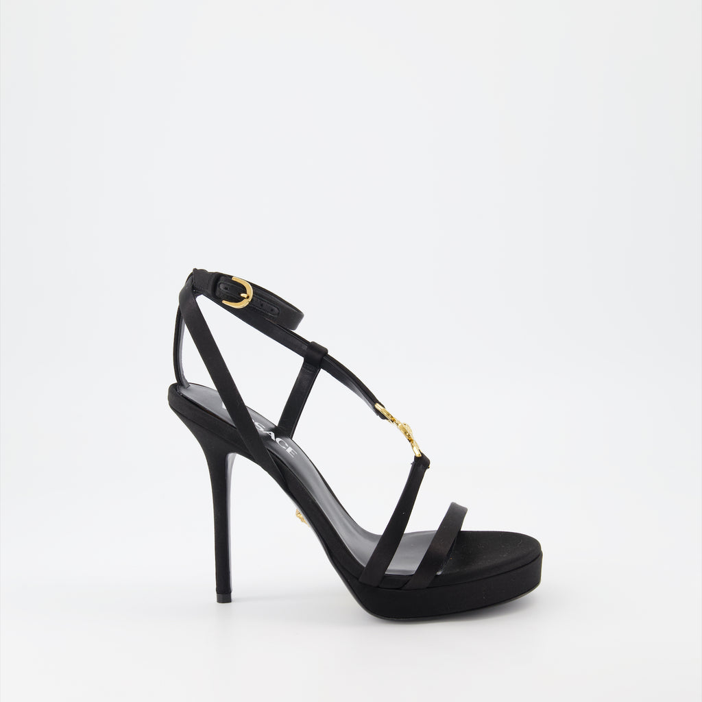 Chaussures ouvertes Sandales Medusa 95' Versace Noir Femme