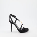 Chaussures ouvertes Sandales Medusa 95' Versace Noir Femme