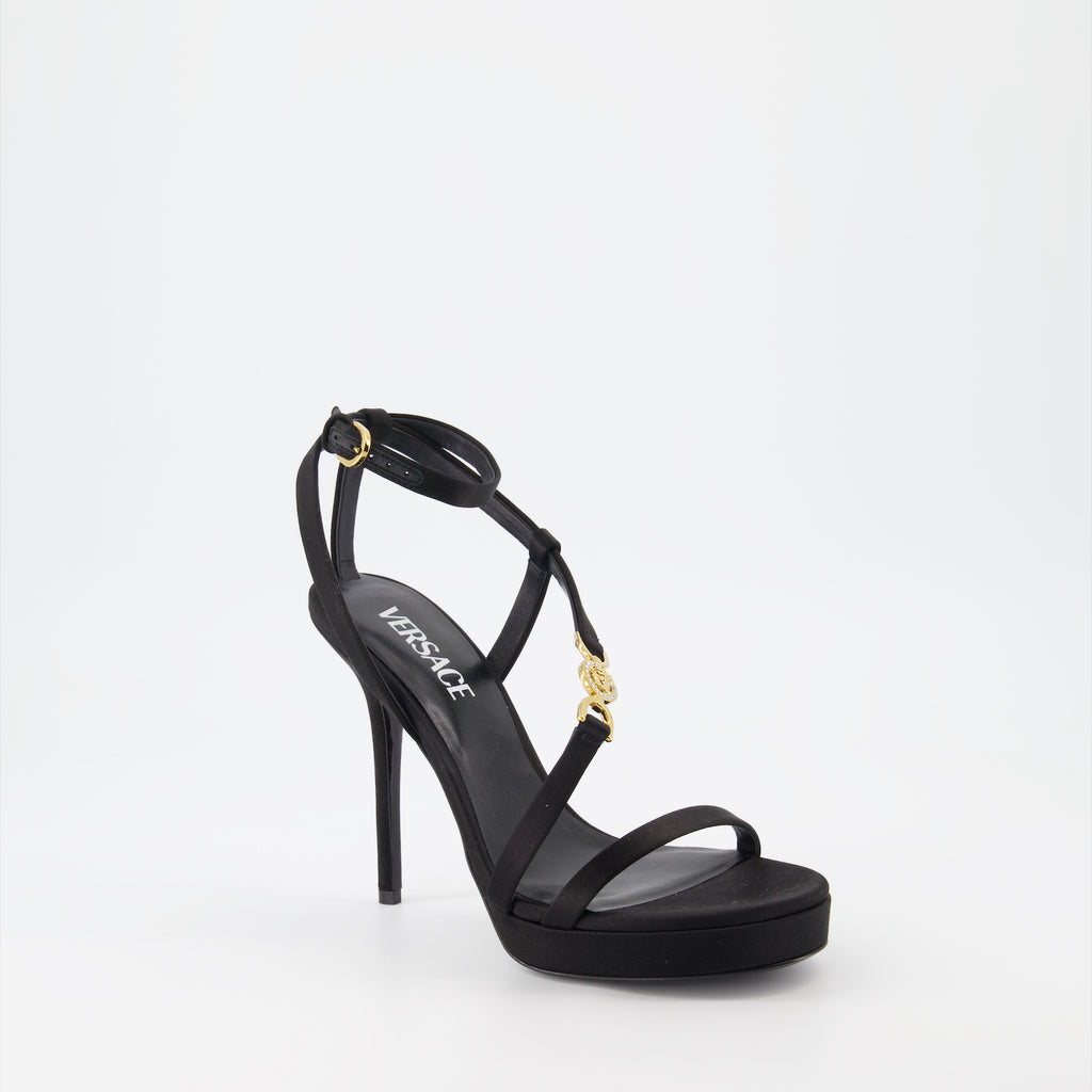 Chaussures ouvertes Sandales Medusa 95' Versace Noir Femme