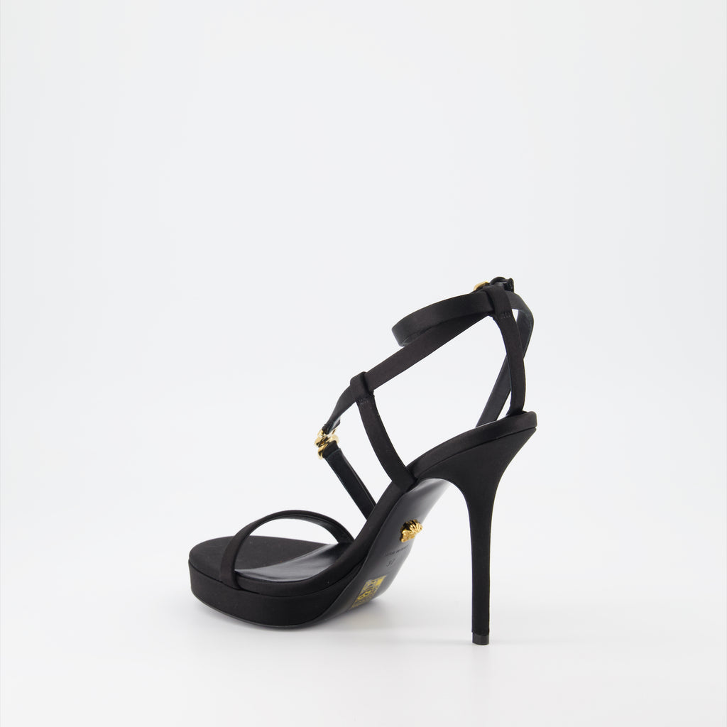 Chaussures ouvertes Sandales Medusa 95' Versace Noir Femme