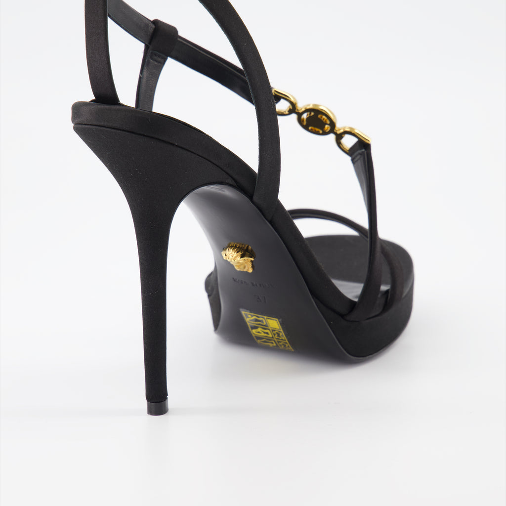 Chaussures ouvertes Sandales Medusa 95' Versace Noir Femme