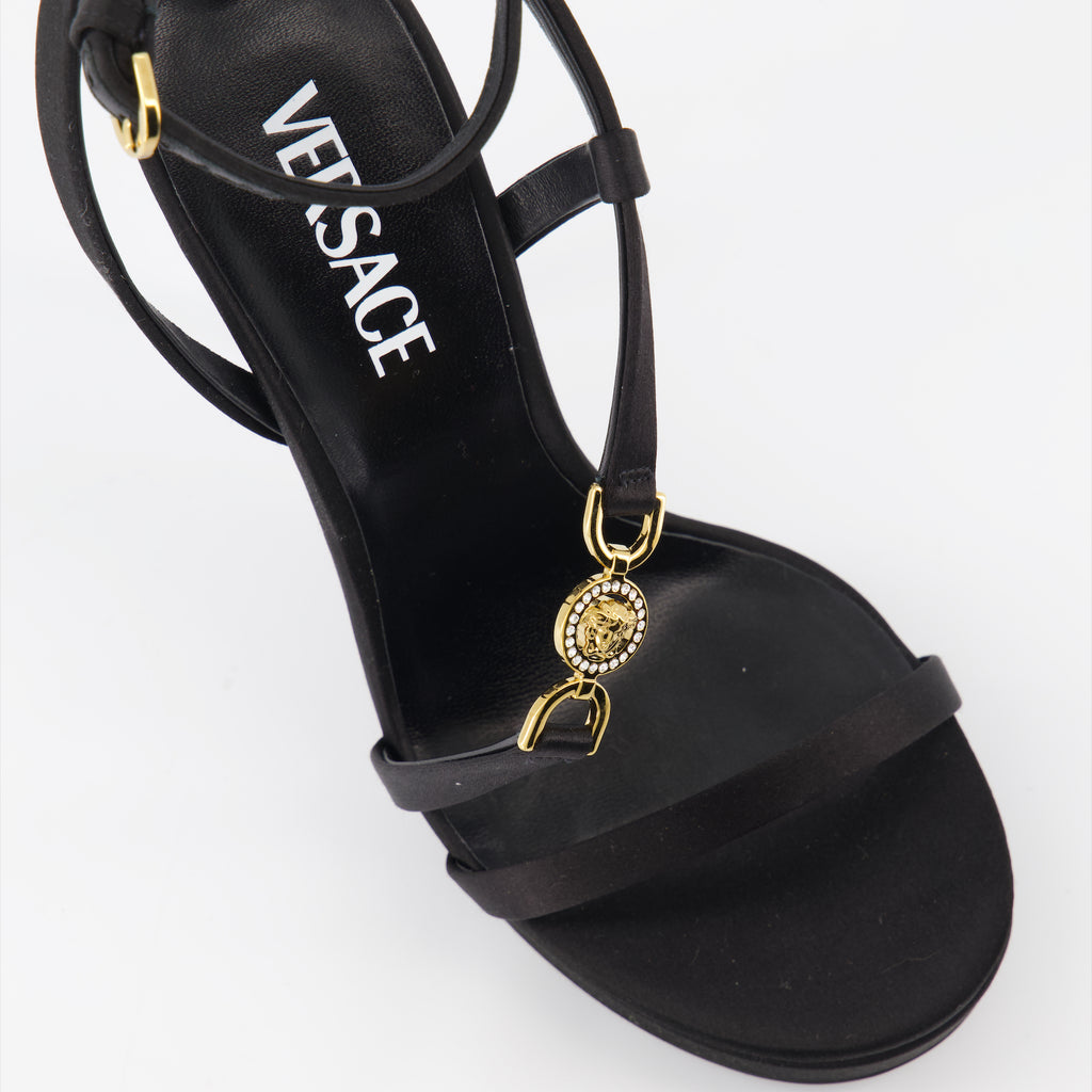 Chaussures ouvertes Sandales Medusa 95' Versace Noir Femme