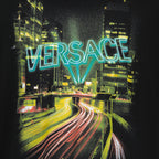 T-shirt T-shirt City Lights Versace Nero Homme