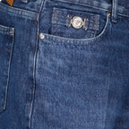 Pantalons Jean droit Versace Bleu foncé Homme