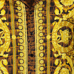 Camisas Chemise Baroccodile en soie Versace Marrom Homme