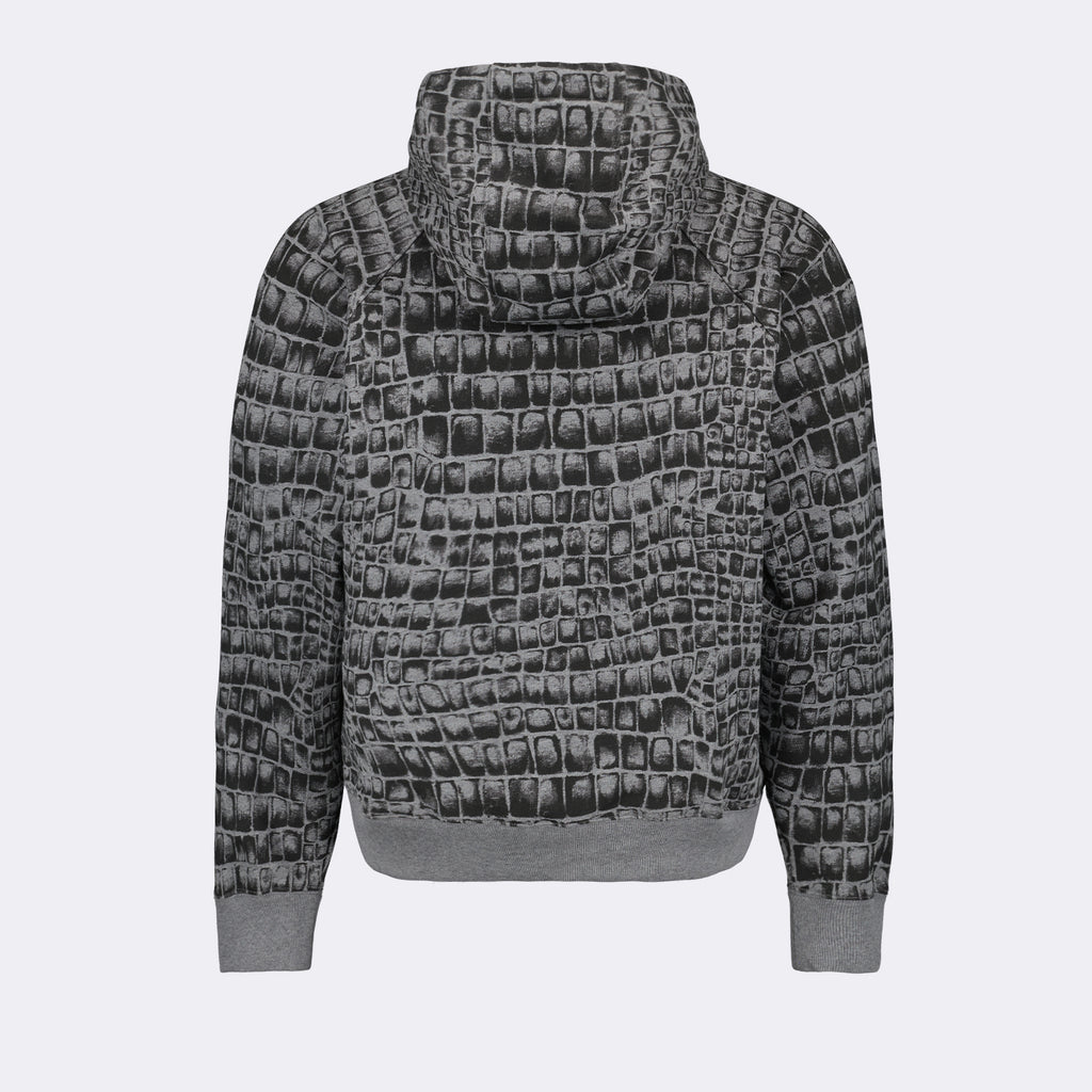 Sweatshirts Sweat à capuche Coccodrilo Versace Gris Homme