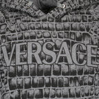 Sweatshirts Sweat à capuche Coccodrilo Versace Gris Homme