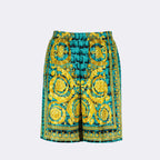 Shorts Short Baroccodile en soie Versace Azul Homme