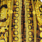 Shorts Short Baroccodile in Silk Versace Marrone Homme