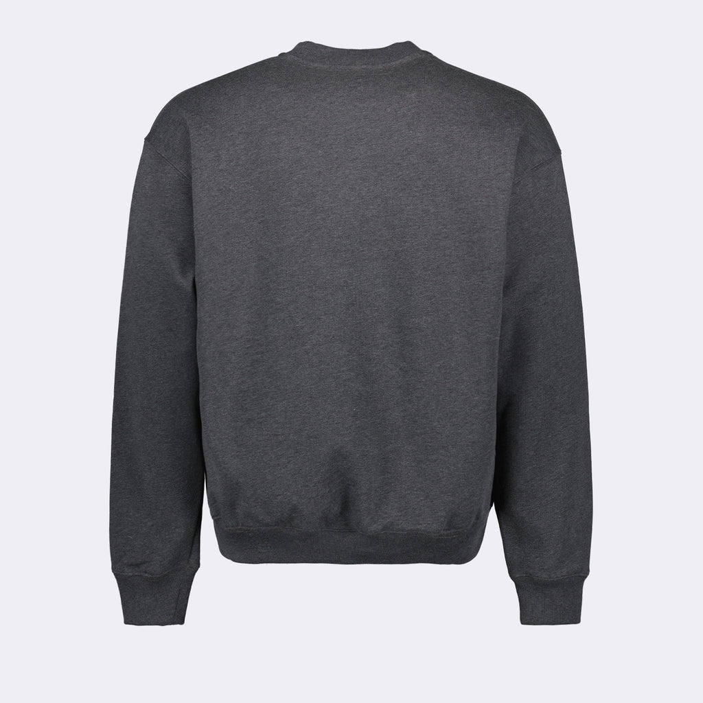 Felpe Felpa con Logo Coccodrilo Versace Grigio Homme