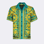 Camisas Chemise Baroccodile en soie Versace Azul Homme