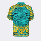Camisas Chemise Baroccodile en soie Versace Azul Homme