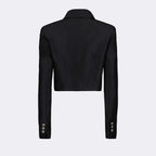 Jaquetas Veste crop Versace Preto Femme