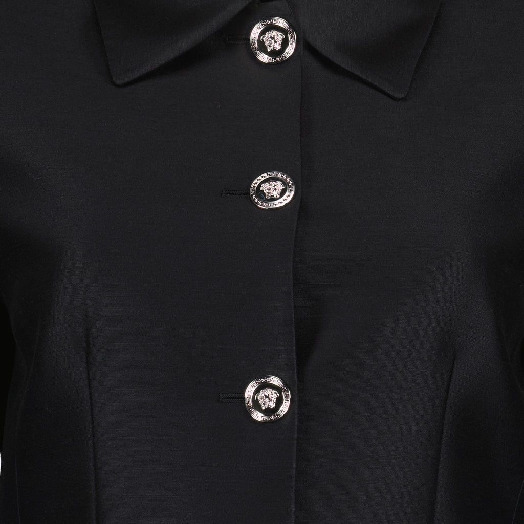 Jaquetas Veste crop Versace Preto Femme