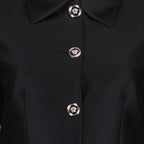 Jaquetas Veste crop Versace Preto Femme