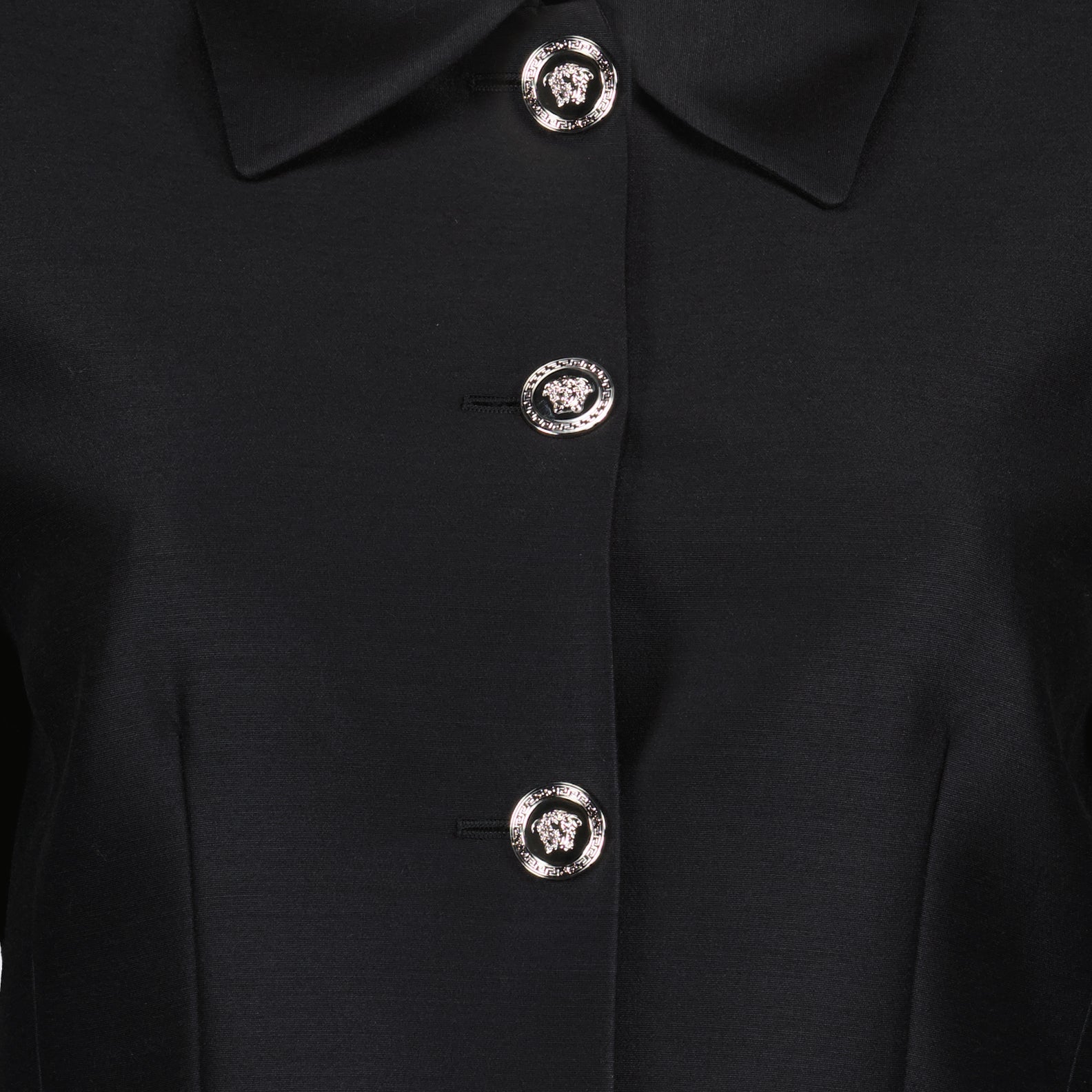 Jaquetas Veste crop Versace Preto Femme