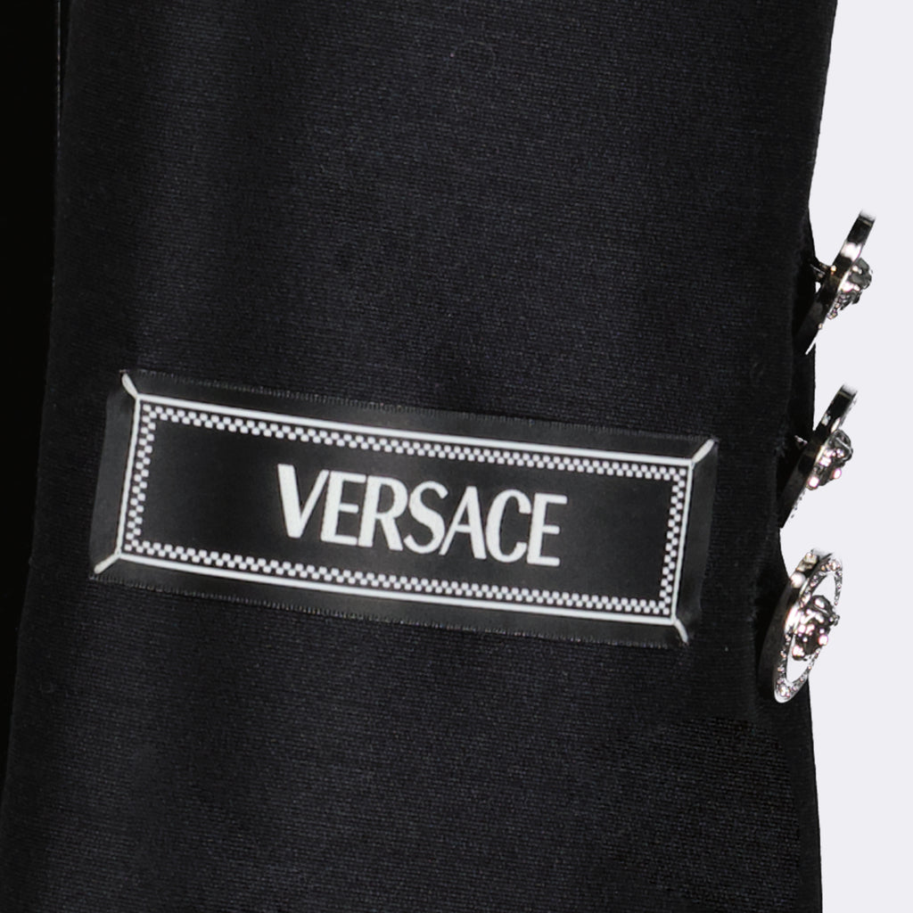 Jaquetas Veste crop Versace Preto Femme