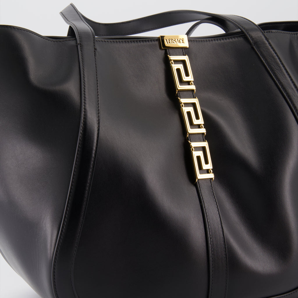 Bolsos tote Sac Greca Goddess Versace Negro Femme