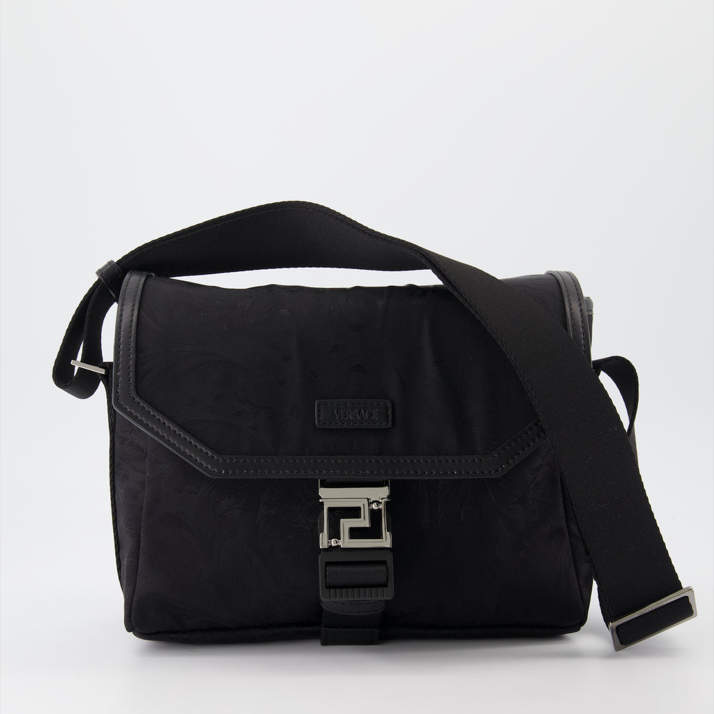 Borse a tracolla Sacoche en jacquard Neo Versace Nero Homme