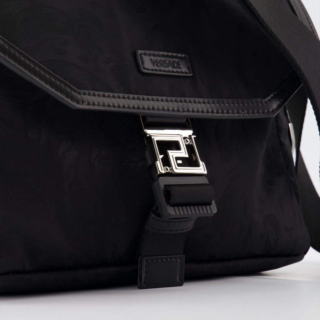 Borse a tracolla Sacoche en jacquard Neo Versace Nero Homme
