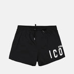 Beachwear Icon swim shorts Dsquared2 Black Man