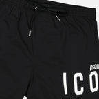 Beachwear Icon swim shorts Dsquared2 Black Man