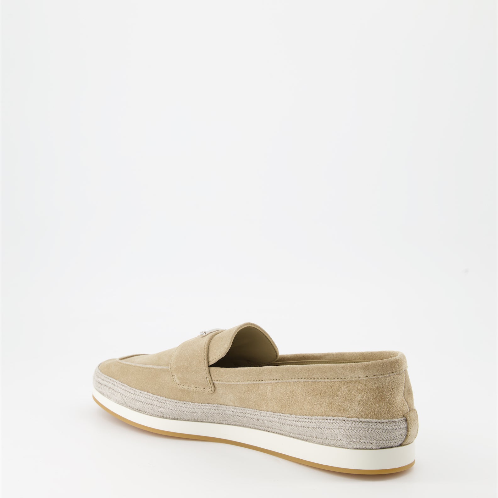 Mocassins Mocassins en suède Prada Beige Homme