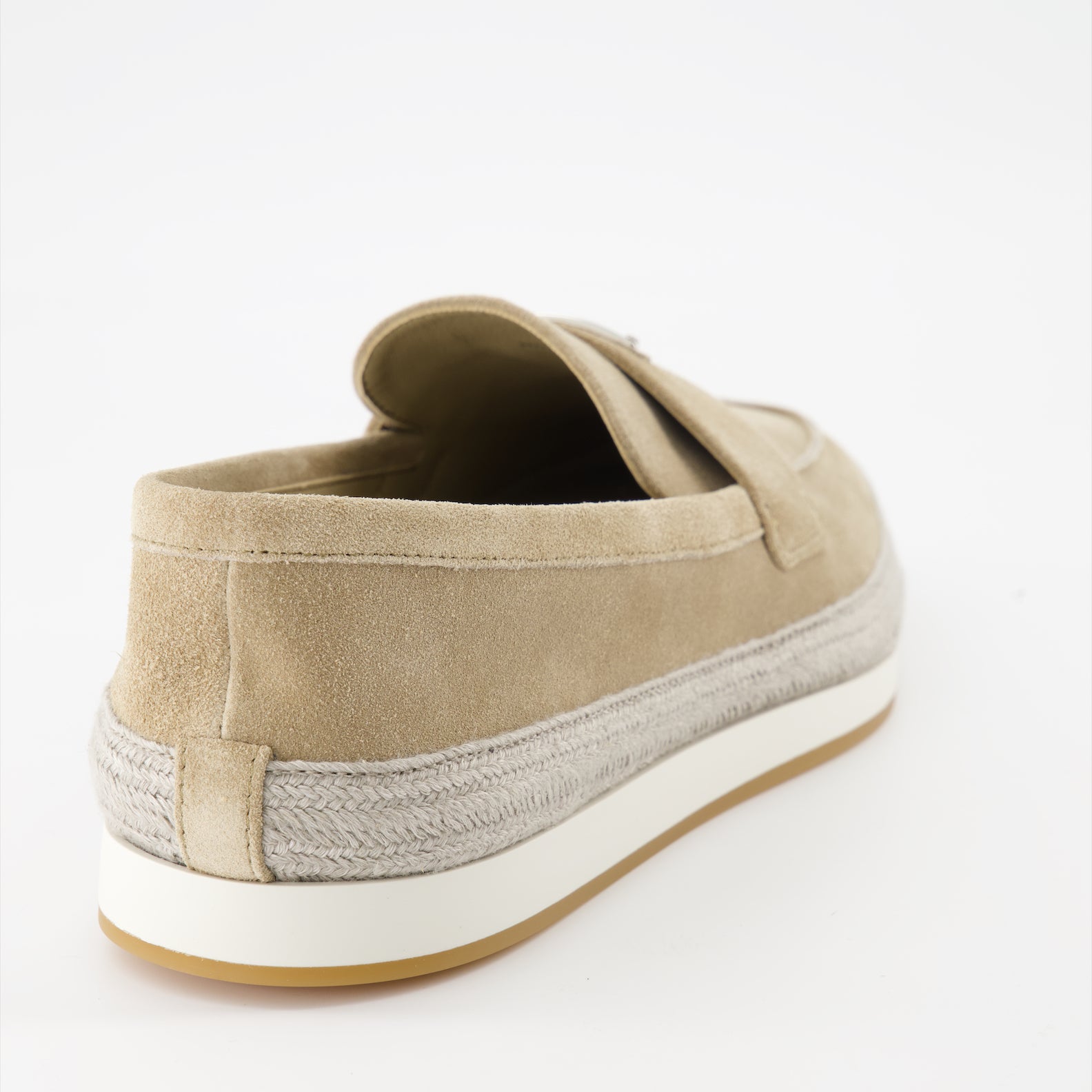 Mocassins Mocassins en suède Prada Beige Homme