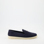 Mocassins Mocassins en velours Prada Bleu foncé Homme