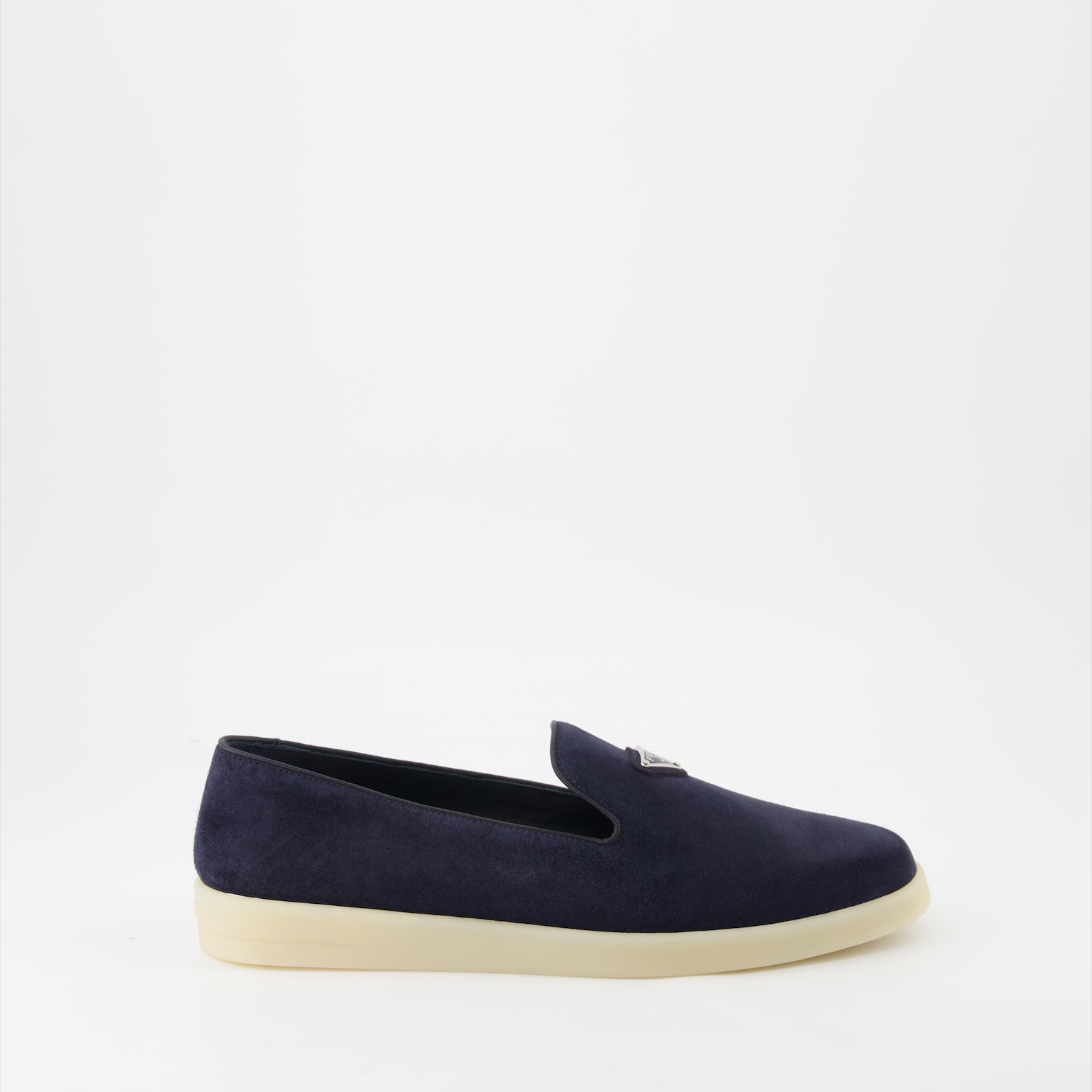 Mocassins Mocassins en velours Prada Bleu foncé Homme