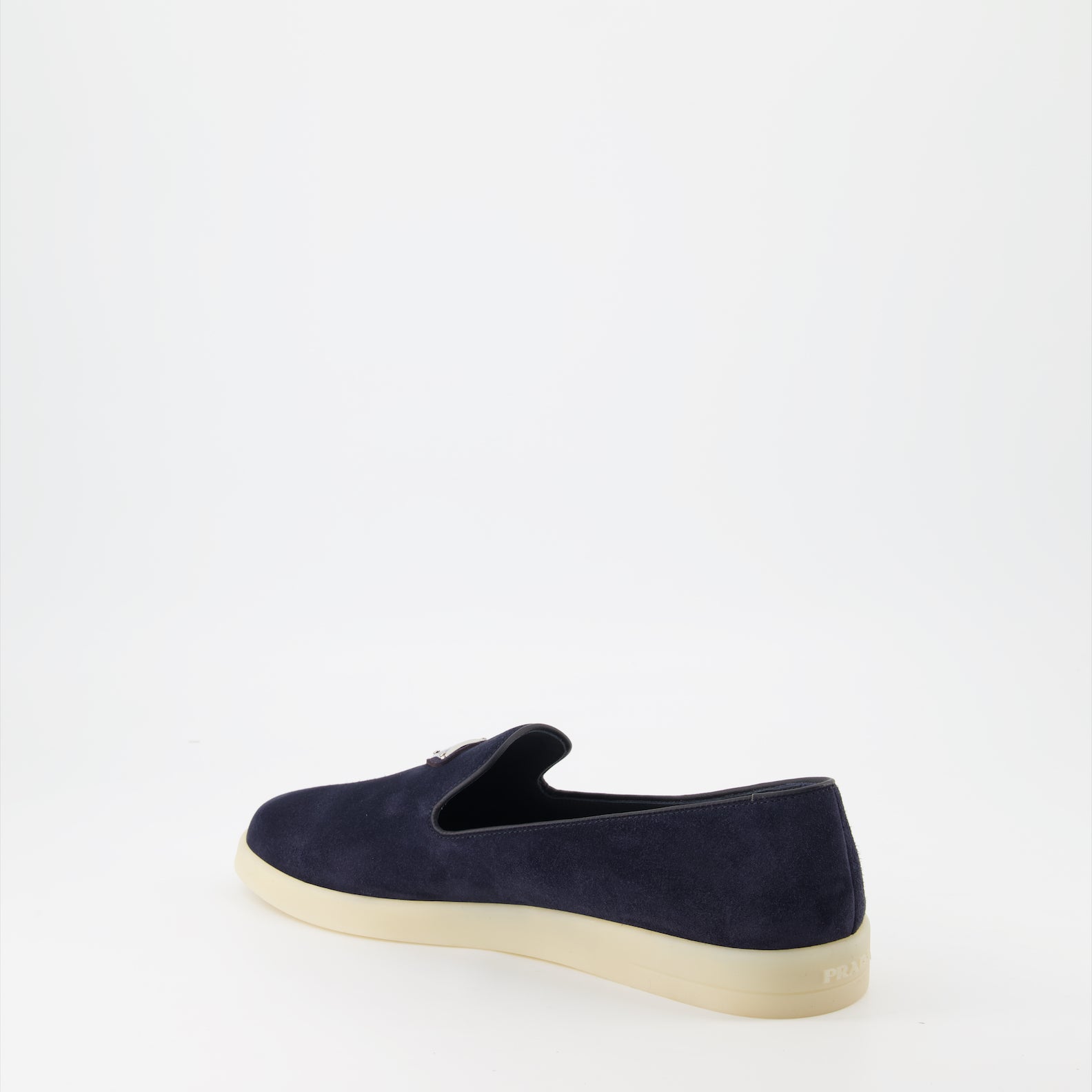 Mocassins Mocassins en velours Prada Bleu foncé Homme