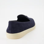 Mocassins Mocassins en velours Prada Bleu foncé Homme