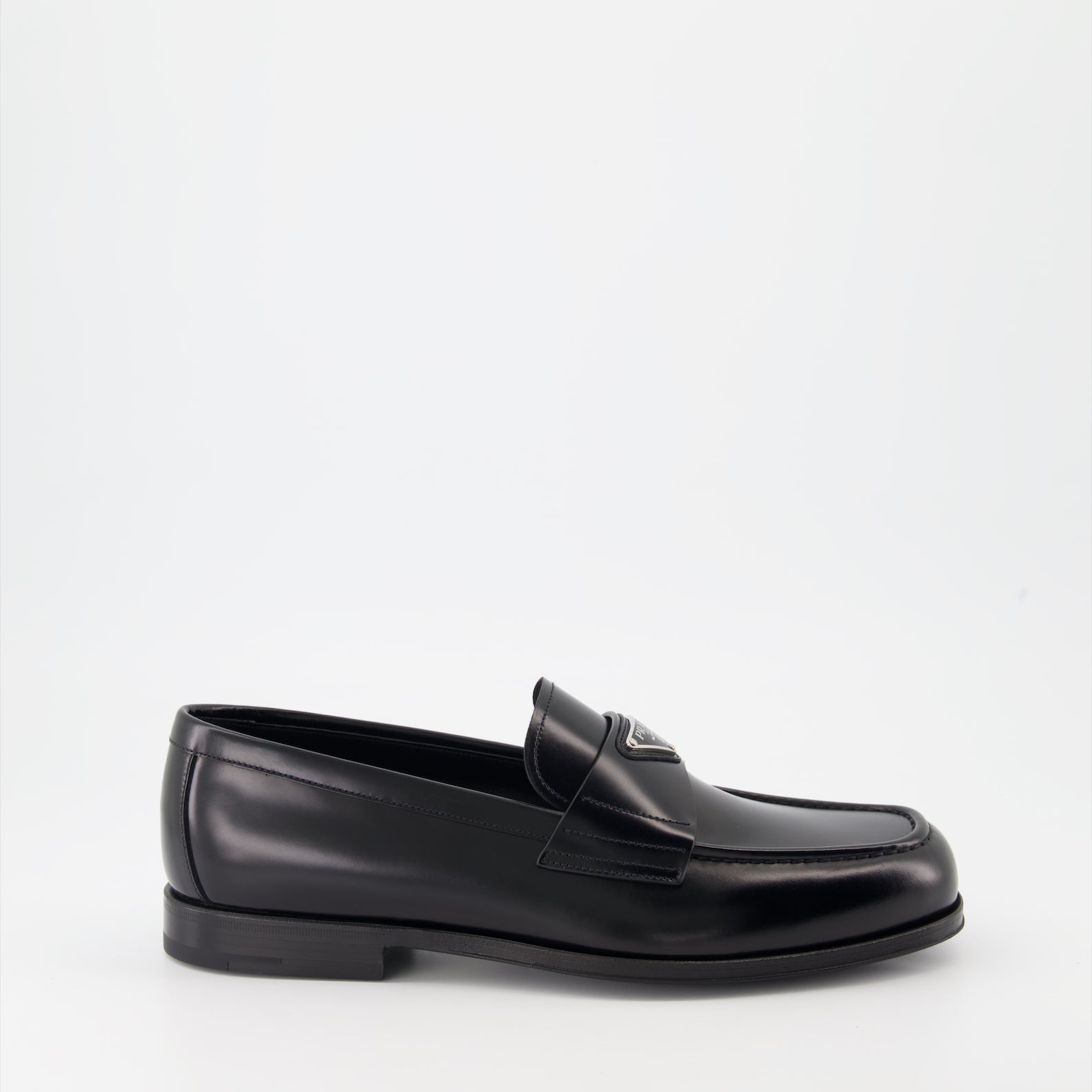 Mocassins Mocassins en cuir Prada Noir Homme