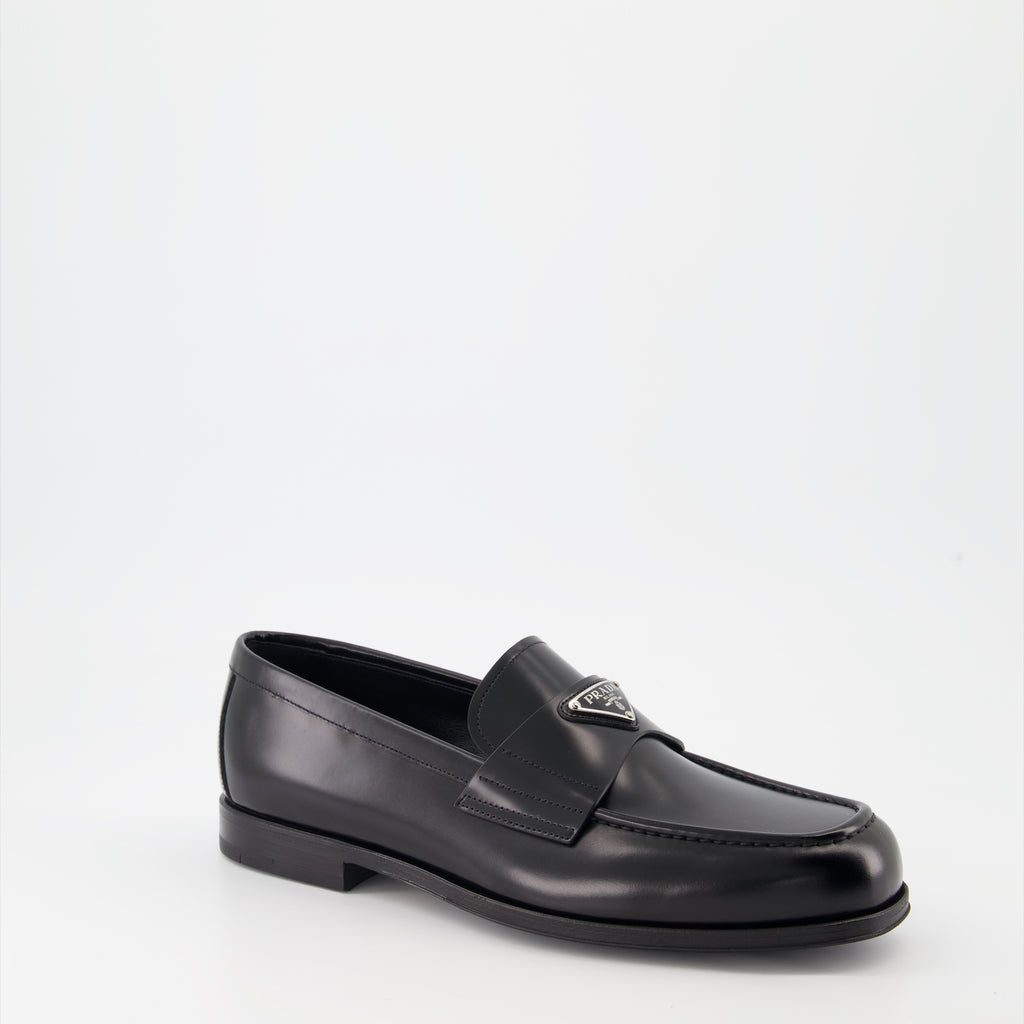 Mocassins Mocassins en cuir Prada Noir Homme