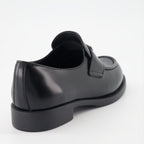 Mocassins Mocassins en cuir brossé Prada Noir Femme