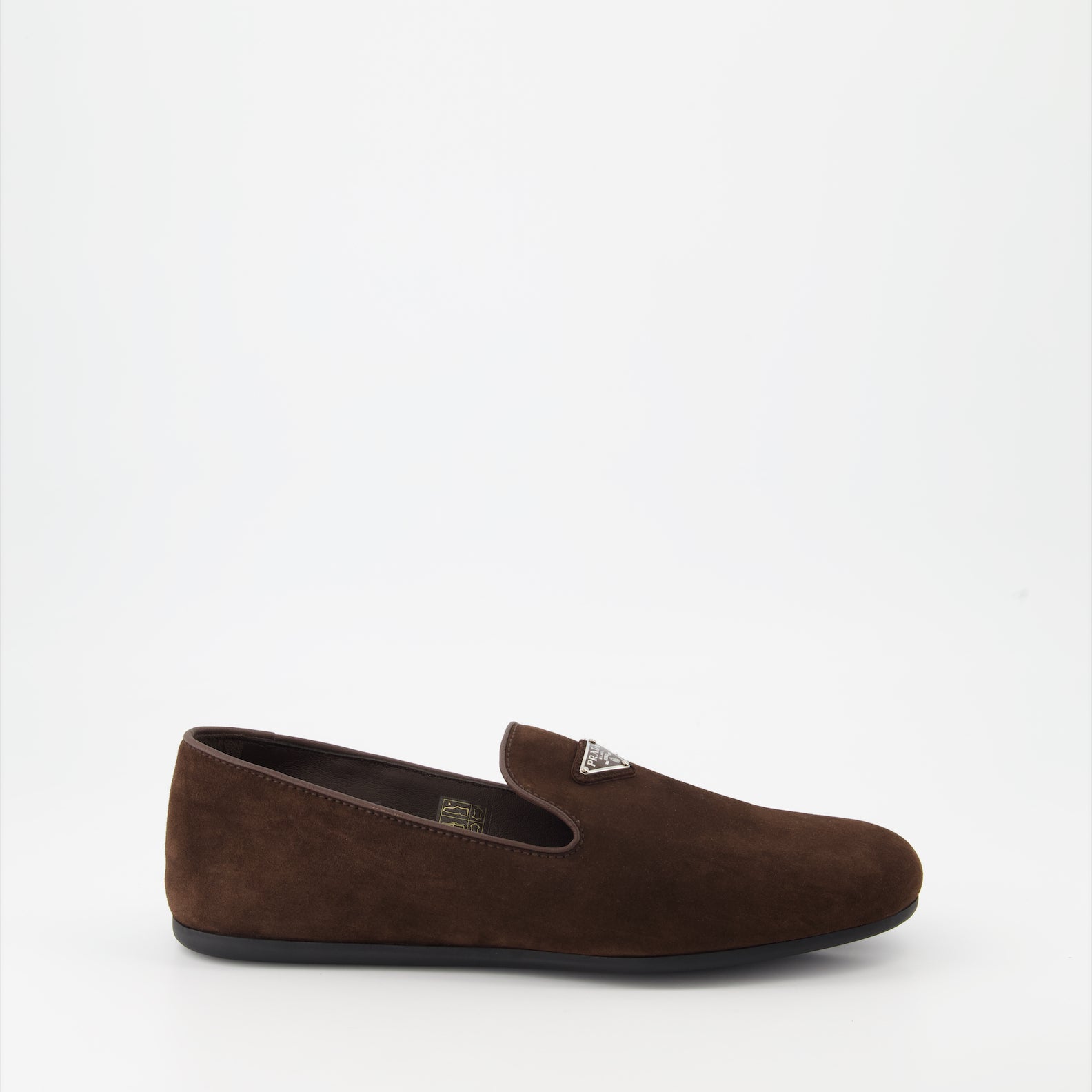 Mocassins Mocassins en suède Prada Marron Homme
