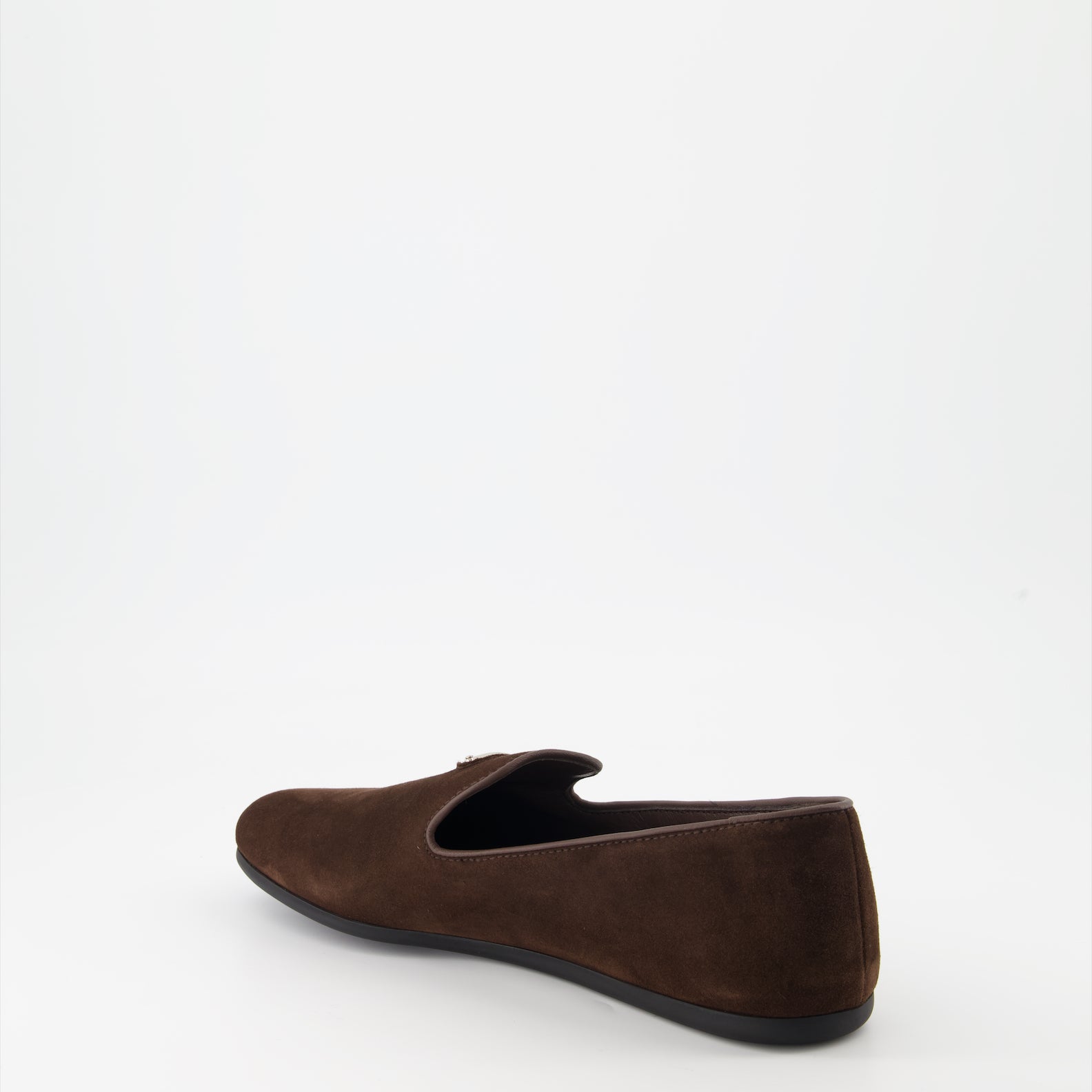 Mocassins Mocassins en suède Prada Marron Homme
