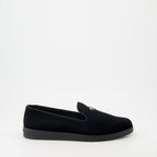 Mocassins Mocassins en veau velours Prada Noir Homme