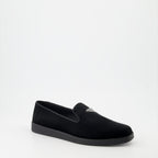 Mocassins Mocassins en veau velours Prada Noir Homme
