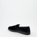 Mocassins Mocassins en veau velours Prada Noir Homme