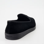 Mocassins Mocassins en veau velours Prada Noir Homme