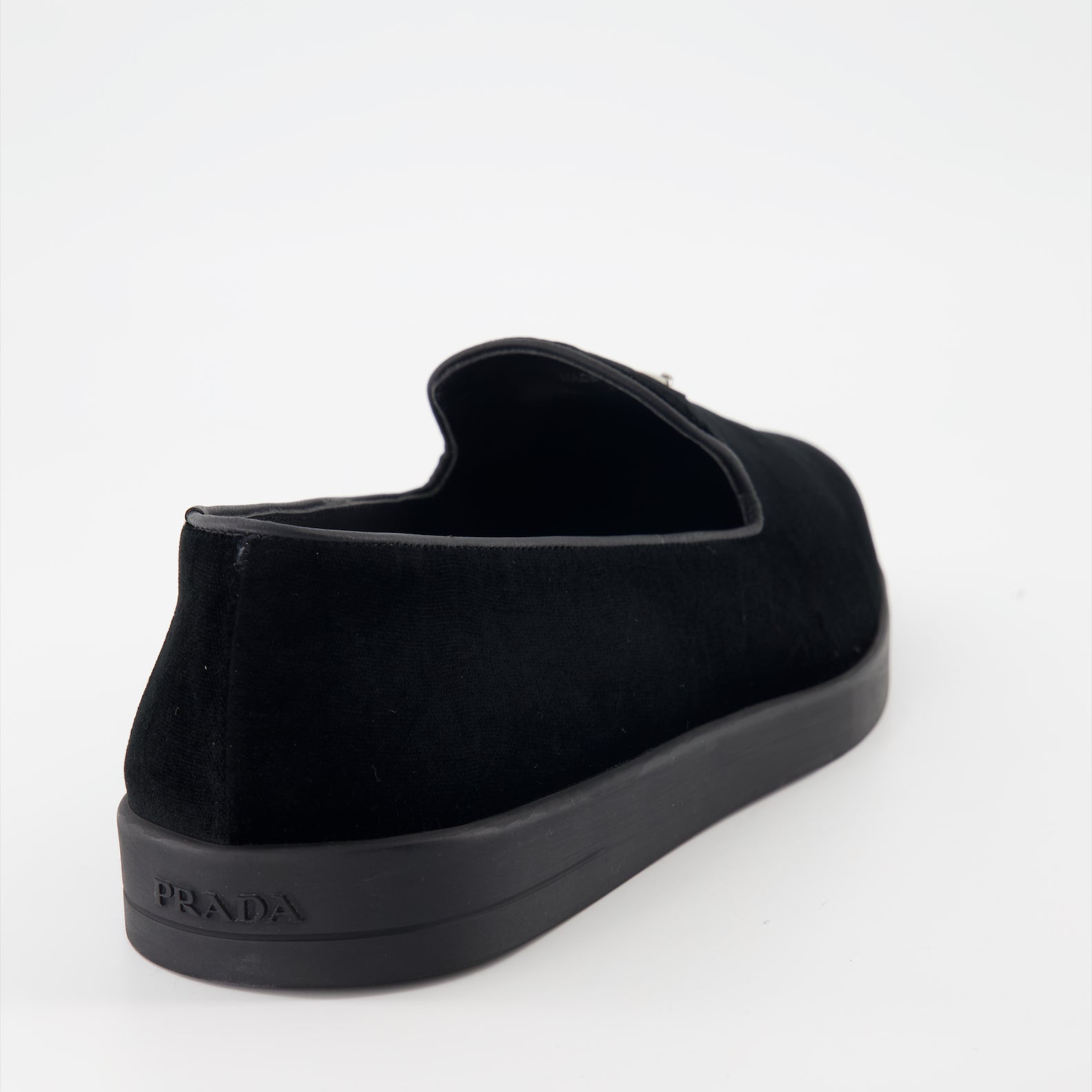 Mocassins Mocassins en veau velours Prada Noir Homme