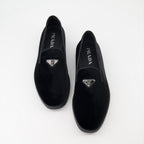Mocassins Mocassins en veau velours Prada Noir Homme