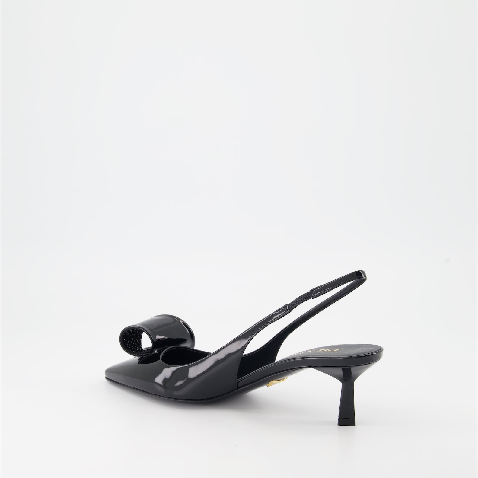 Escarpins Escarpins en cuir verni Prada Noir Femme