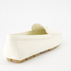 Mocassins Mocassins en velours Prada Blanc Femme