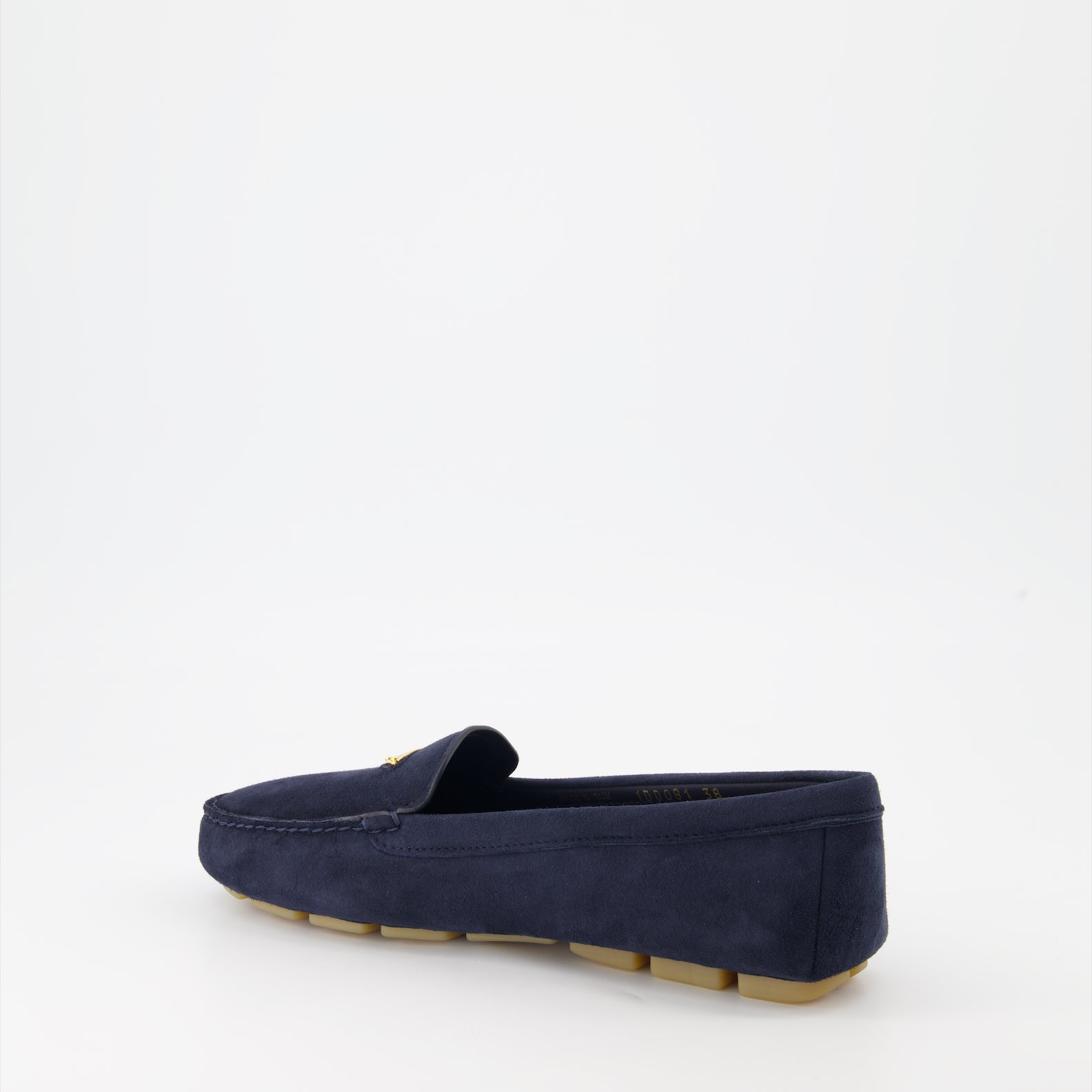 Mocassins Mocassins en velours Prada Bleu foncé Femme