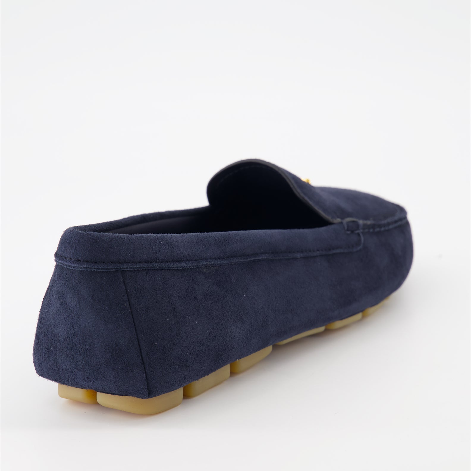Mocassins Mocassins en velours Prada Bleu foncé Femme
