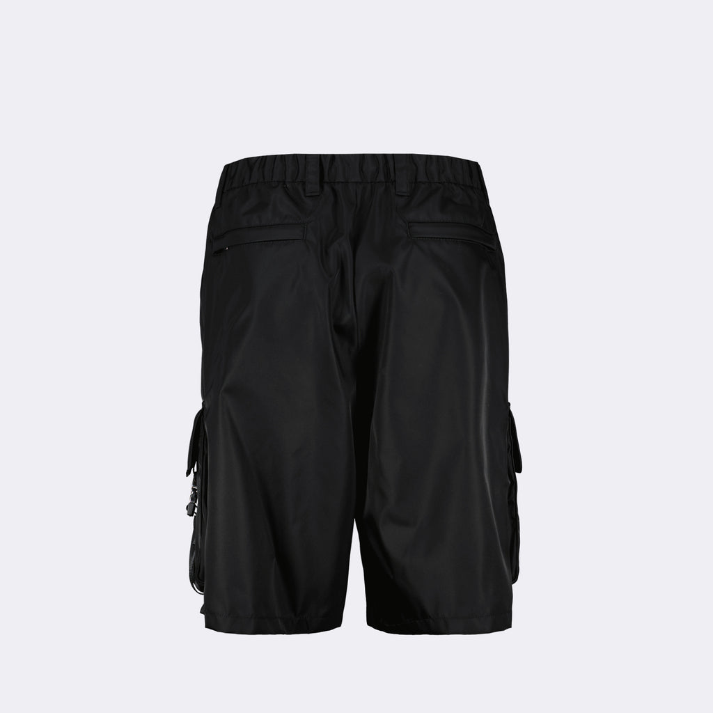 Shorts Short cargo em Re-Nylon Prada Preto Homme