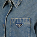 Camisas Chemise en jean oversize Prada Azul Femme